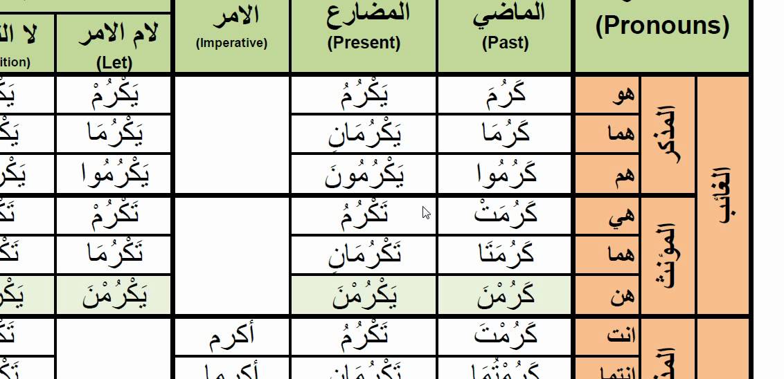 arabic-verb-conjugation-pdf